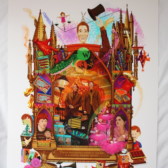 Limited Edition Harry Potter WeasleyArt Print - Picture 2 of 4